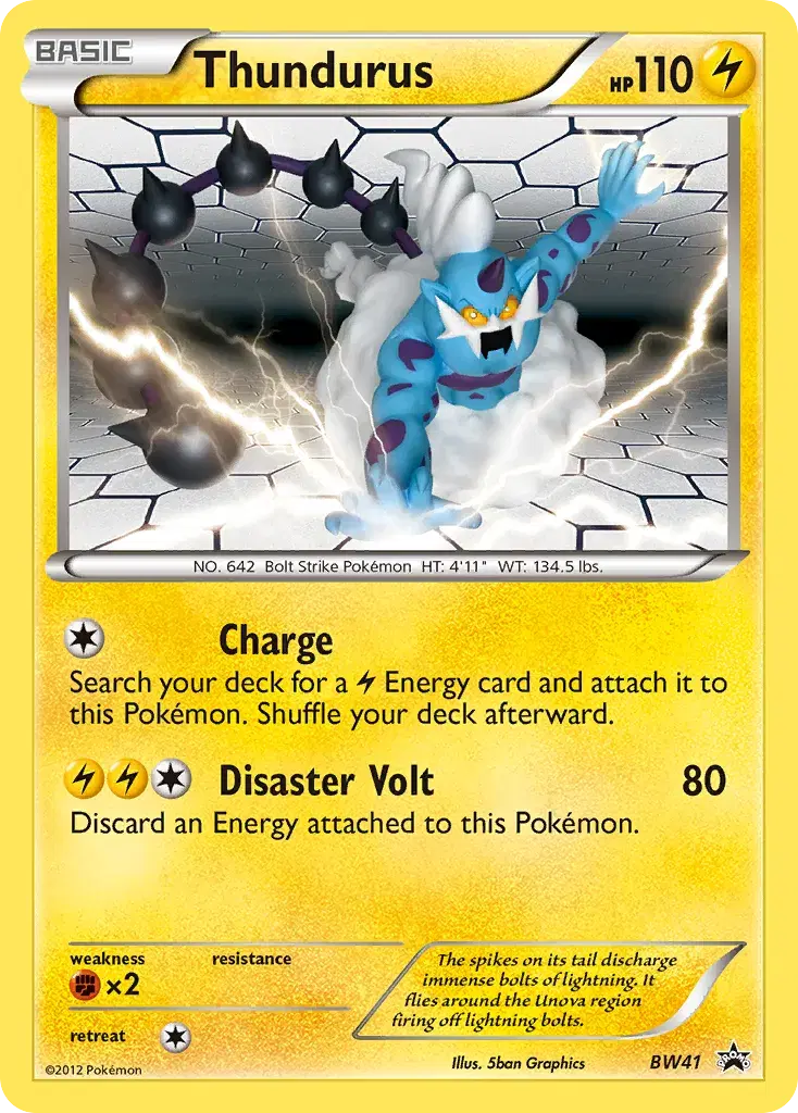 Thundurus BW Black Star Promos BW41