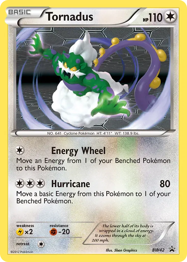 Tornadus BW Black Star Promos BW42