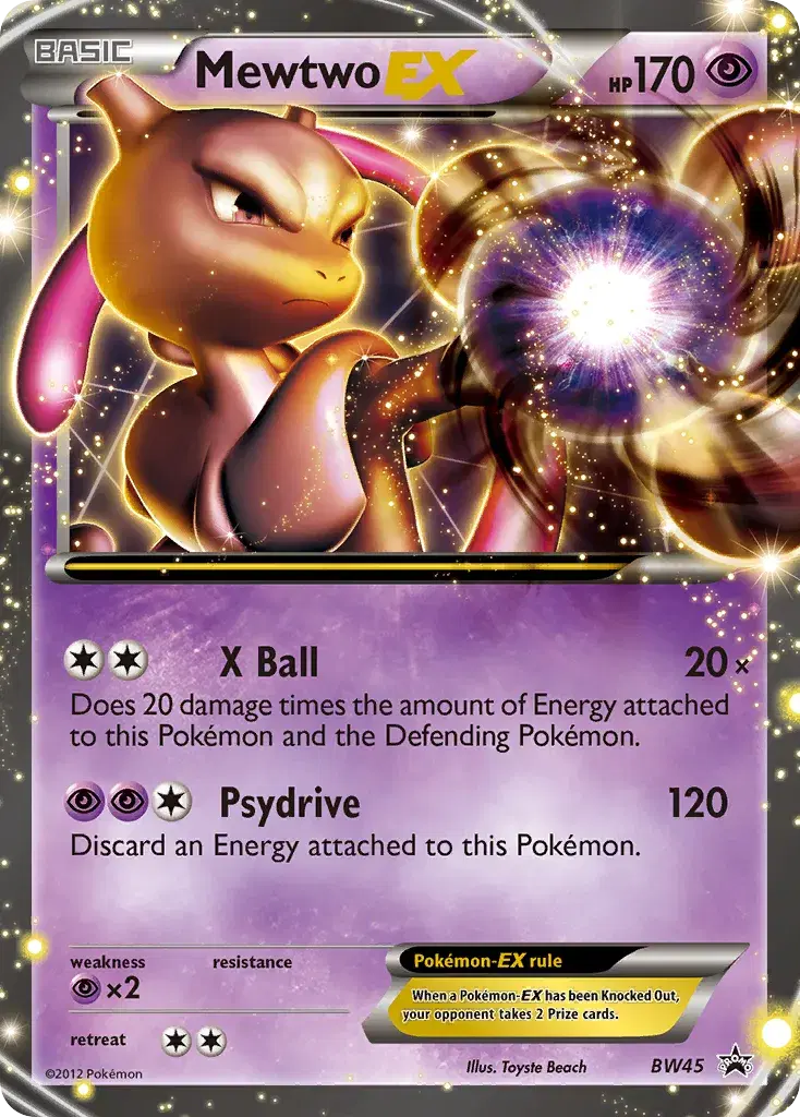 Mewtwo-EX BW Black Star Promos BW45
