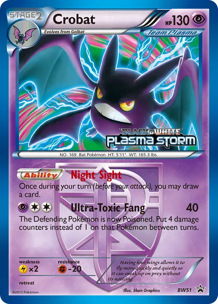 Crobat BW Black Star Promos BW51