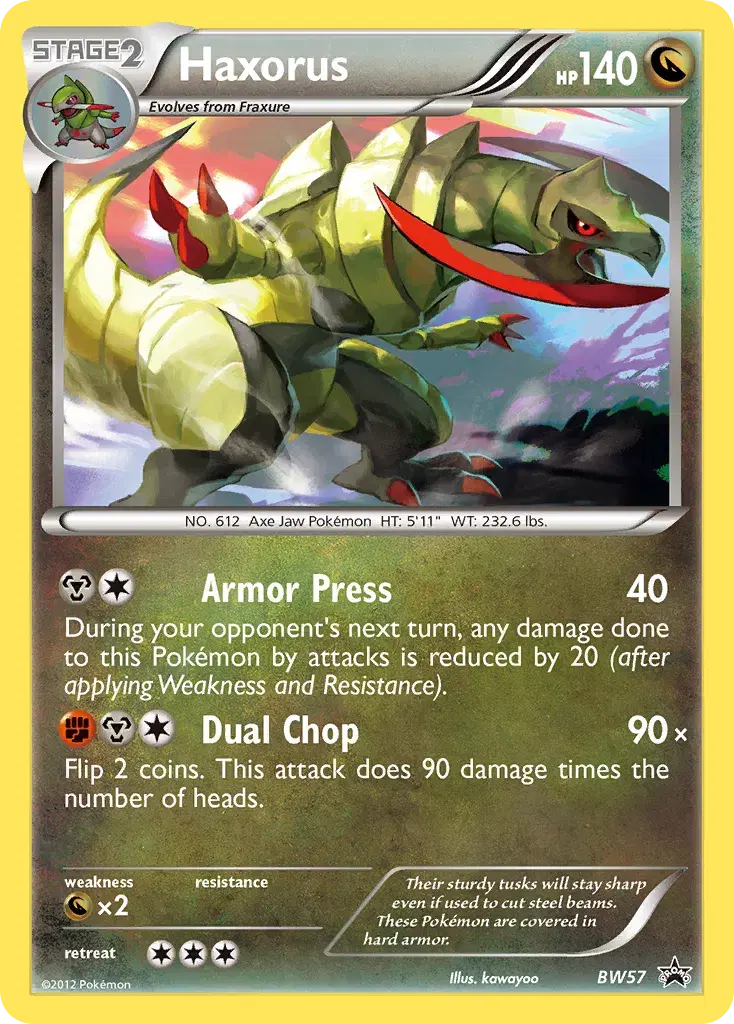 Haxorus BW Black Star Promos BW57