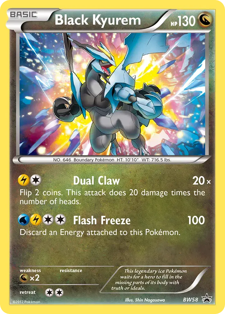 Black Kyurem BW Black Star Promos BW58