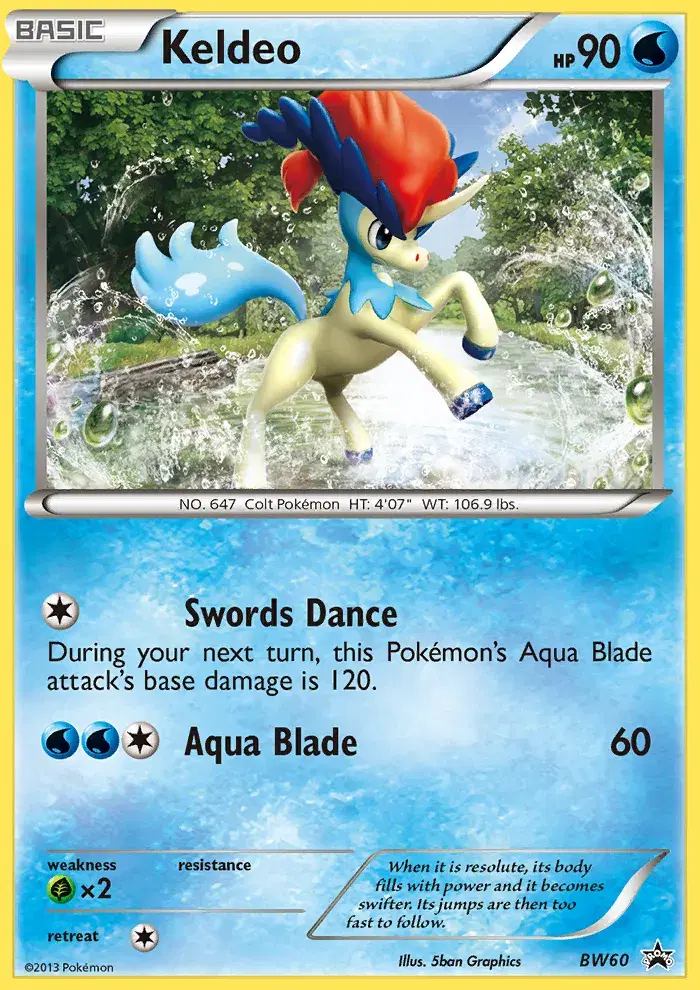 Keldeo BW Black Star Promos BW60