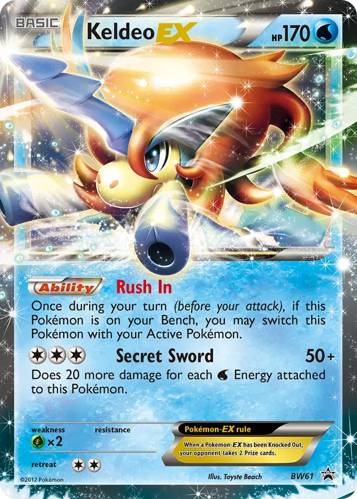 Keldeo-EX BW Black Star Promos BW61