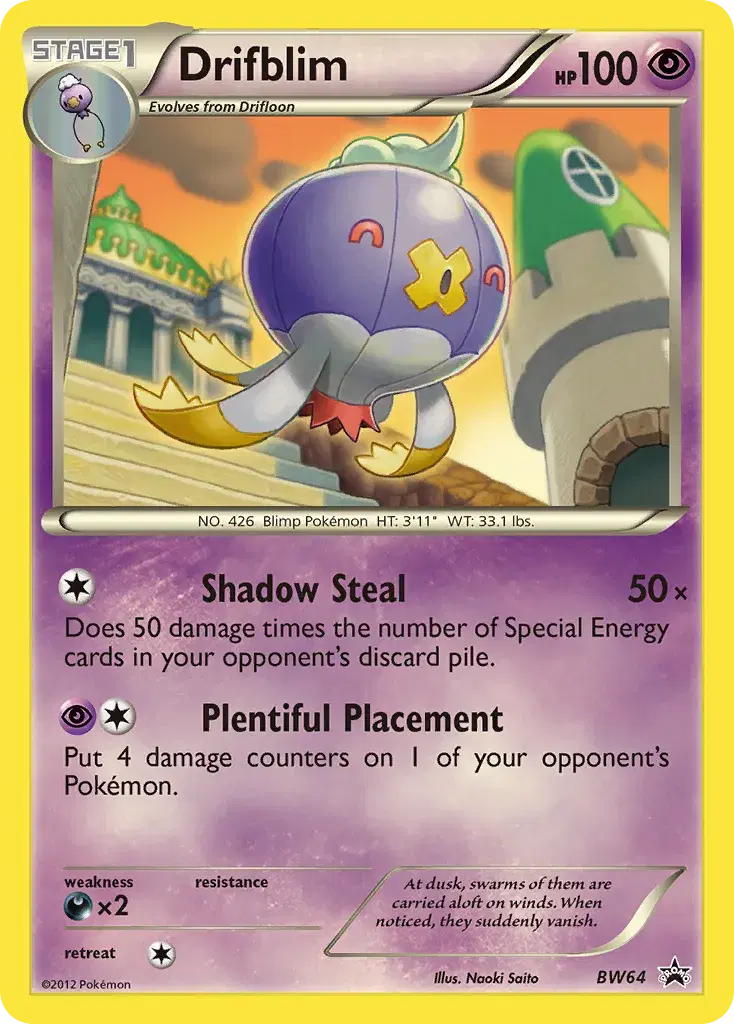 Drifblim BW Black Star Promos BW64