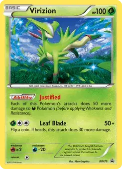 Virizion BW Black Star Promos
