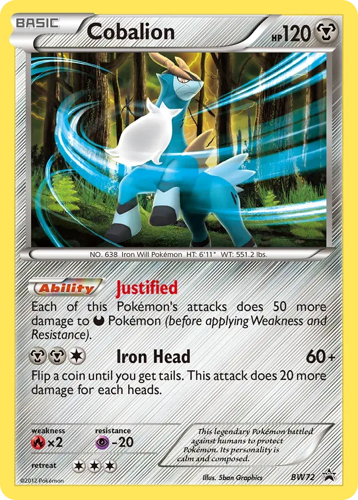 Cobalion BW Black Star Promos BW72