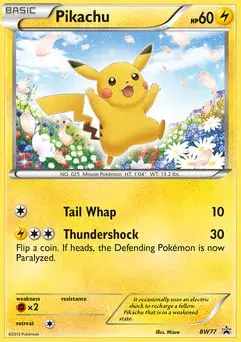 Pikachu BW Black Star Promos