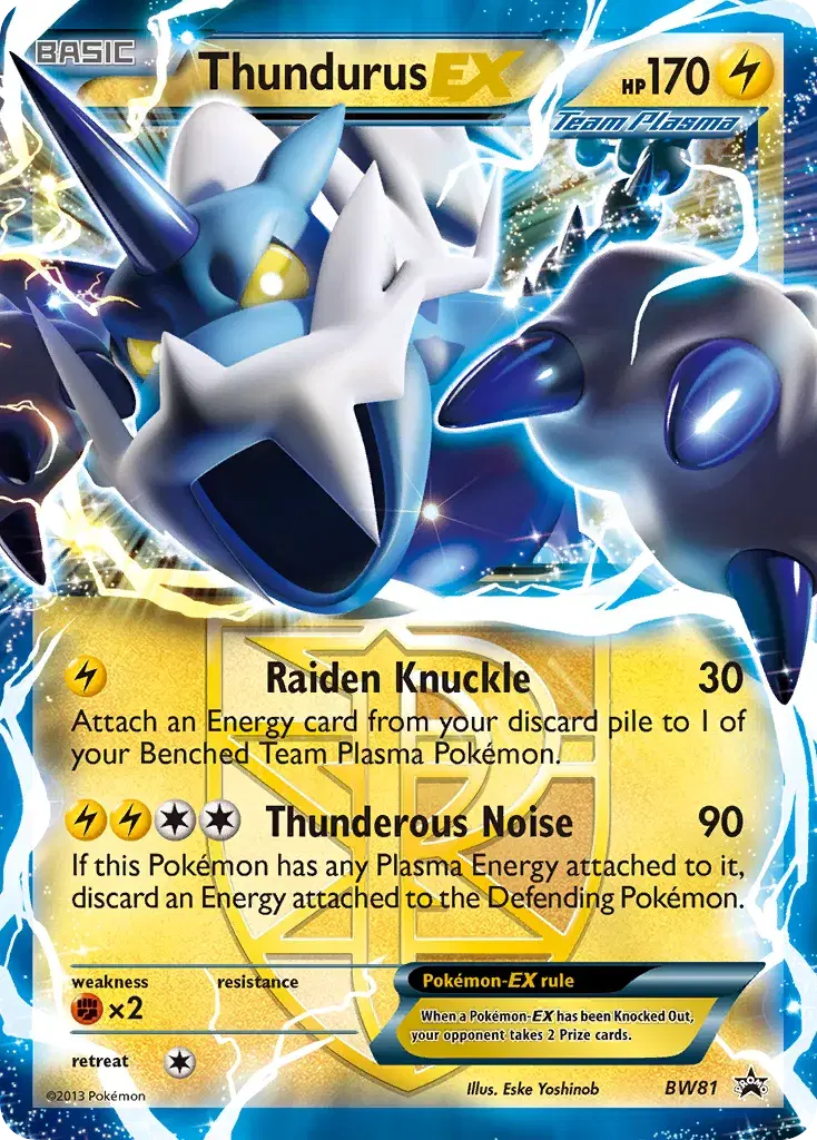 Thundurus-EX BW Black Star Promos BW81
