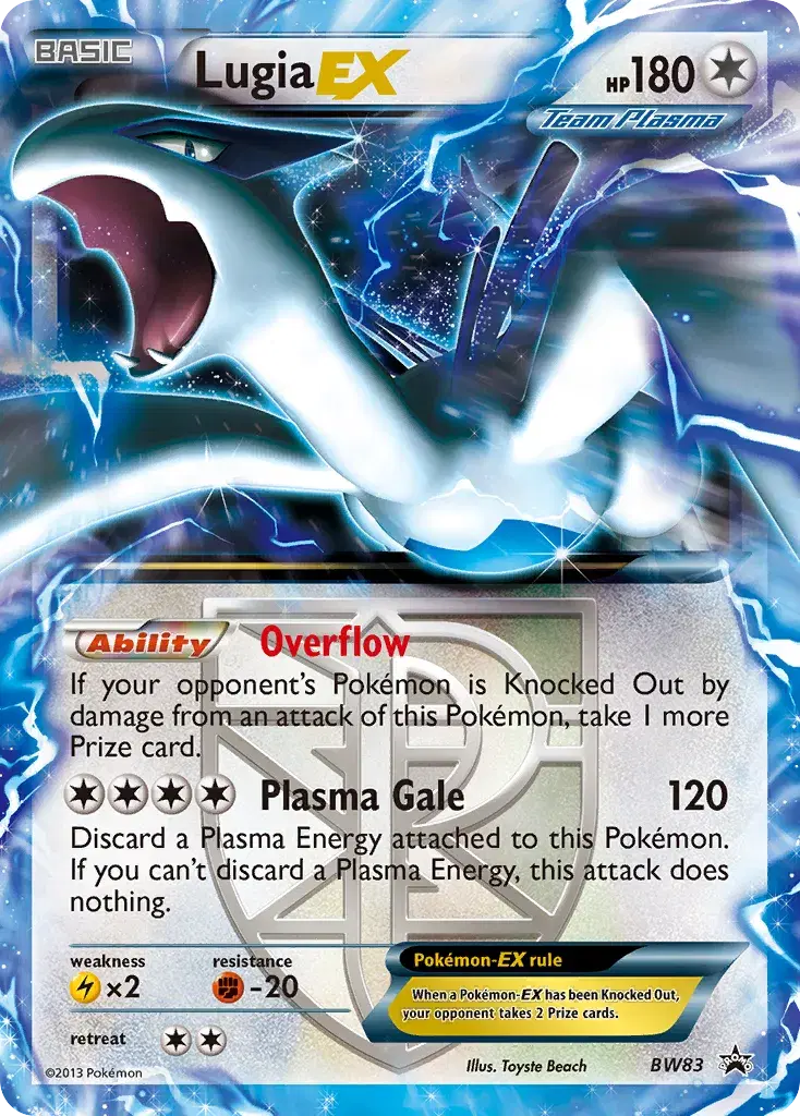 Lugia-EX BW Black Star Promos BW83