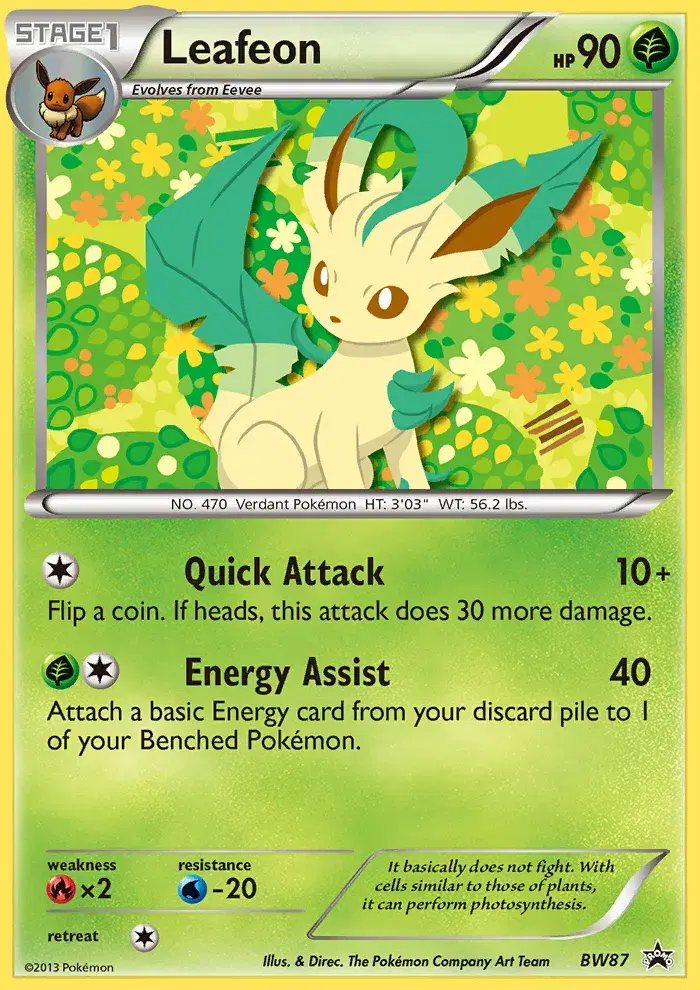 Leafeon BW Black Star Promos BW87