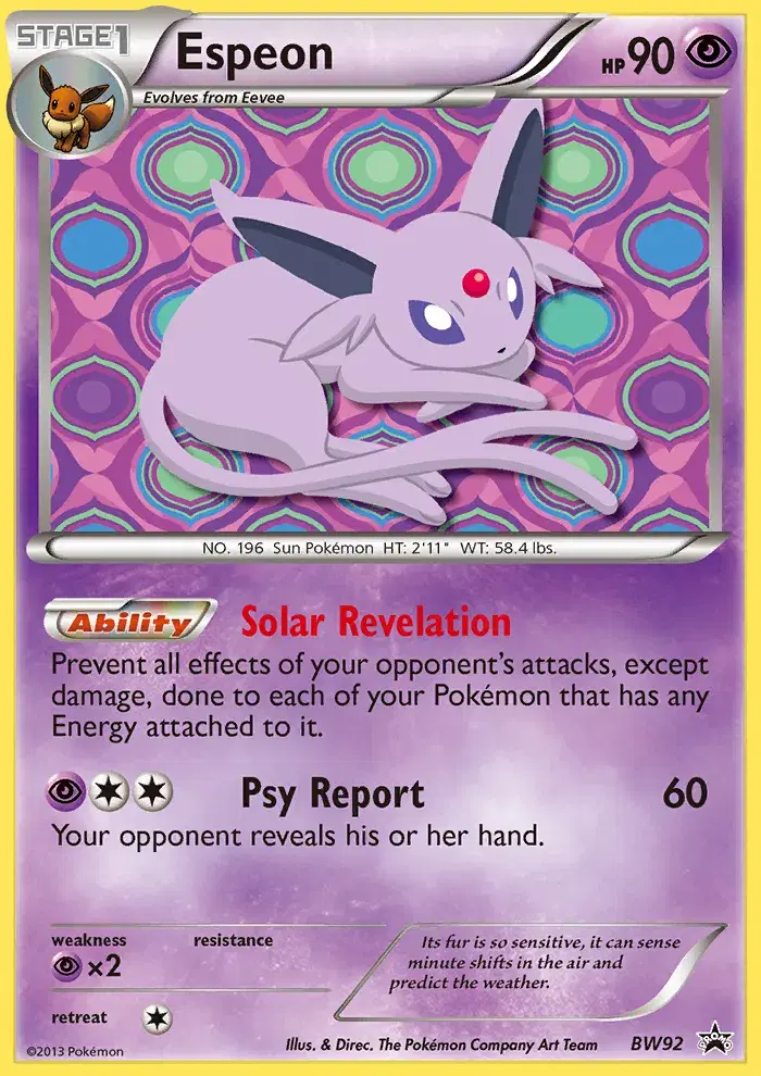 Espeon BW Black Star Promos BW92