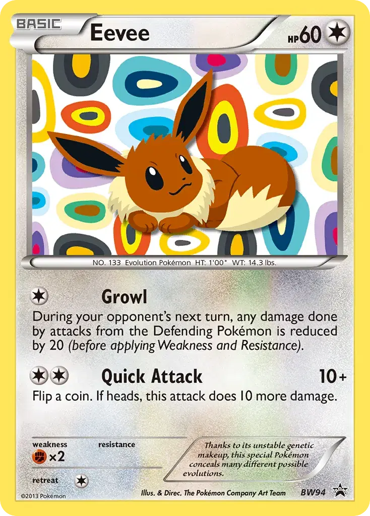 Eevee BW Black Star Promos BW94