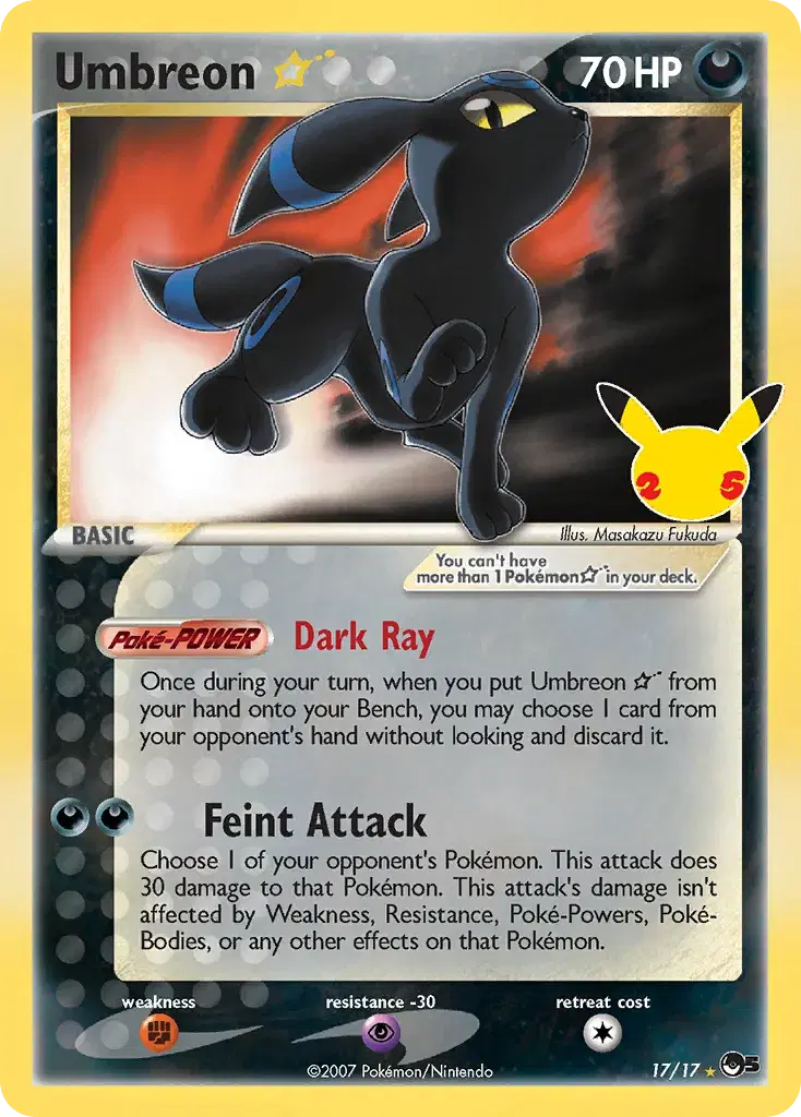 Umbreon ☆ Celebrations: Classic Collection 17