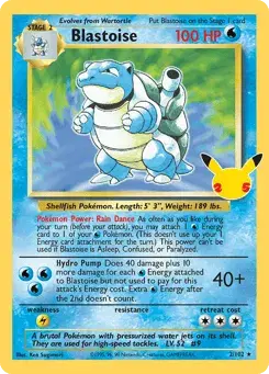 Blastoise Celebrations: Classic Collection