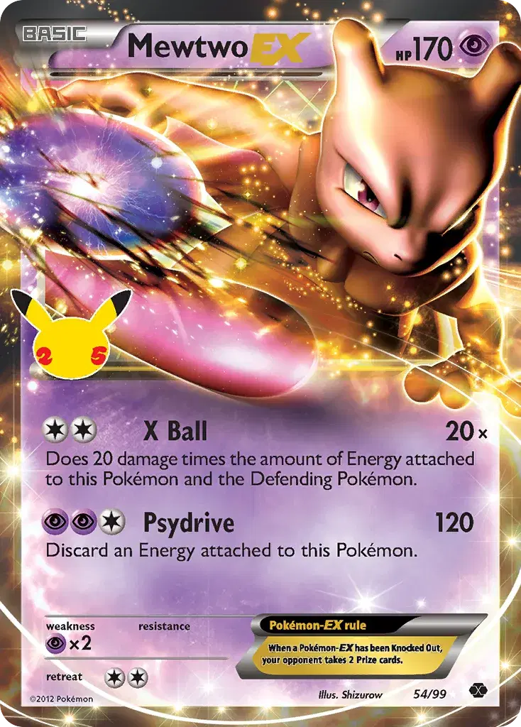 Mewtwo-EX Celebrations: Classic Collection 54