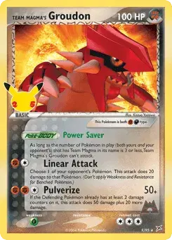 Team Magma's Groudon Celebrations: Classic Collection