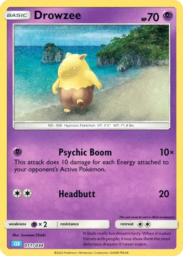 Drowzee Pokémon TCG Classic - Blastoise 11