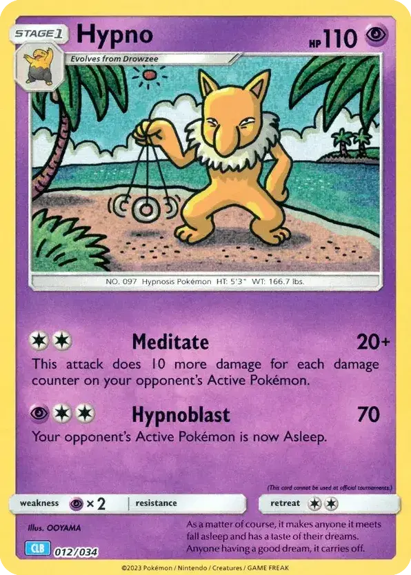 Hypno Pokémon TCG Classic - Blastoise 12