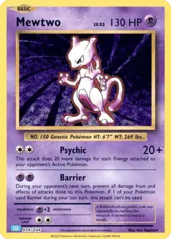 Mewtwo Pokémon TCG Classic - Blastoise