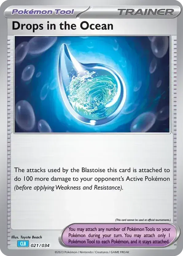 Drops in the Ocean Pokémon TCG Classic - Blastoise 21
