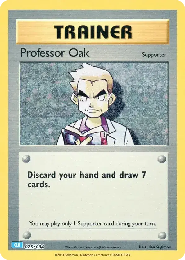 Professor Oak Pokémon TCG Classic - Blastoise 25