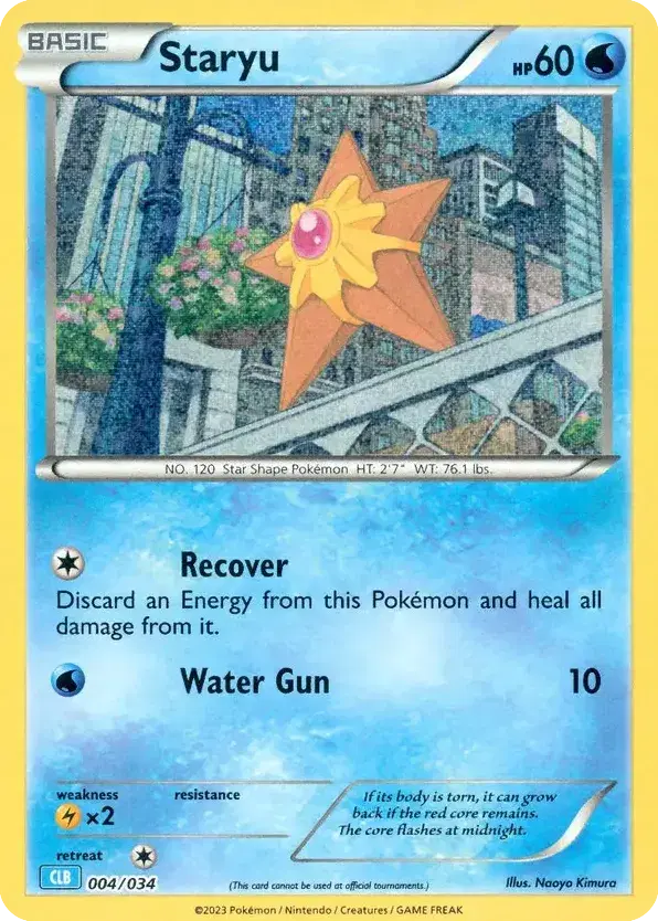 Staryu Pokémon TCG Classic - Blastoise 4