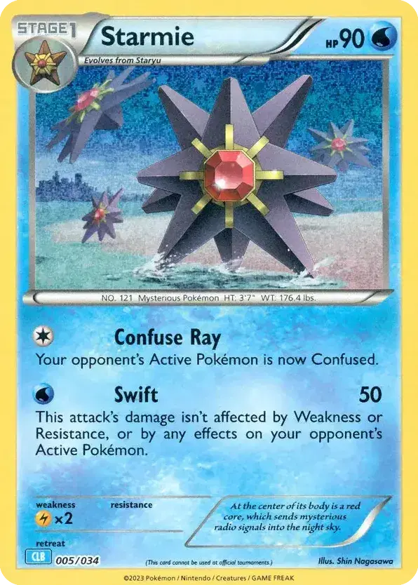 Starmie Pokémon TCG Classic - Blastoise 5