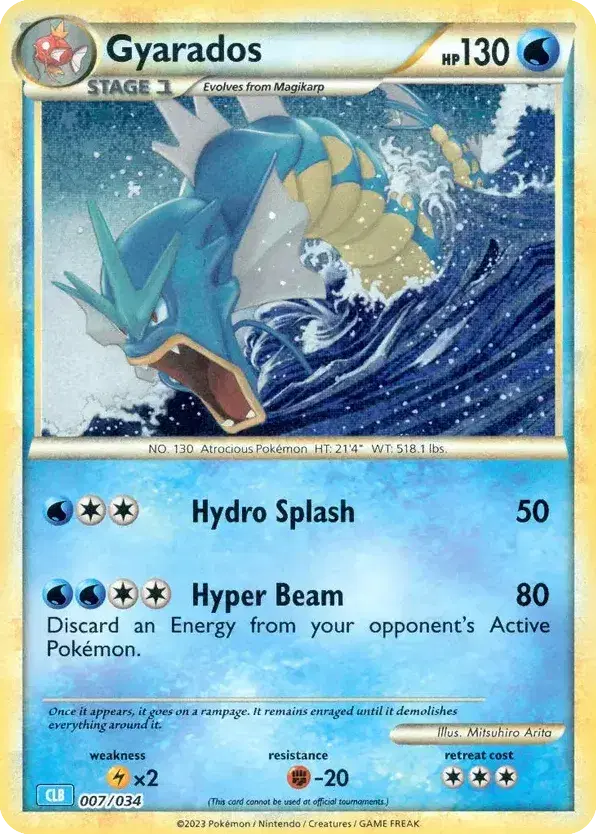 Gyarados Pokémon TCG Classic - Blastoise 7