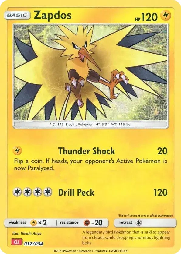 Zapdos Pokémon TCG Classic - Charizard 12