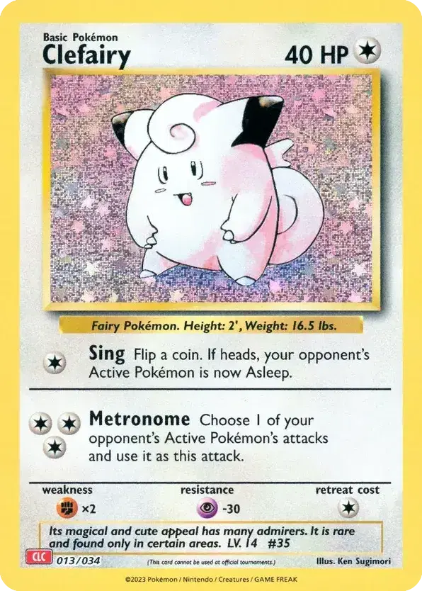 Clefairy Pokémon TCG Classic - Charizard 13