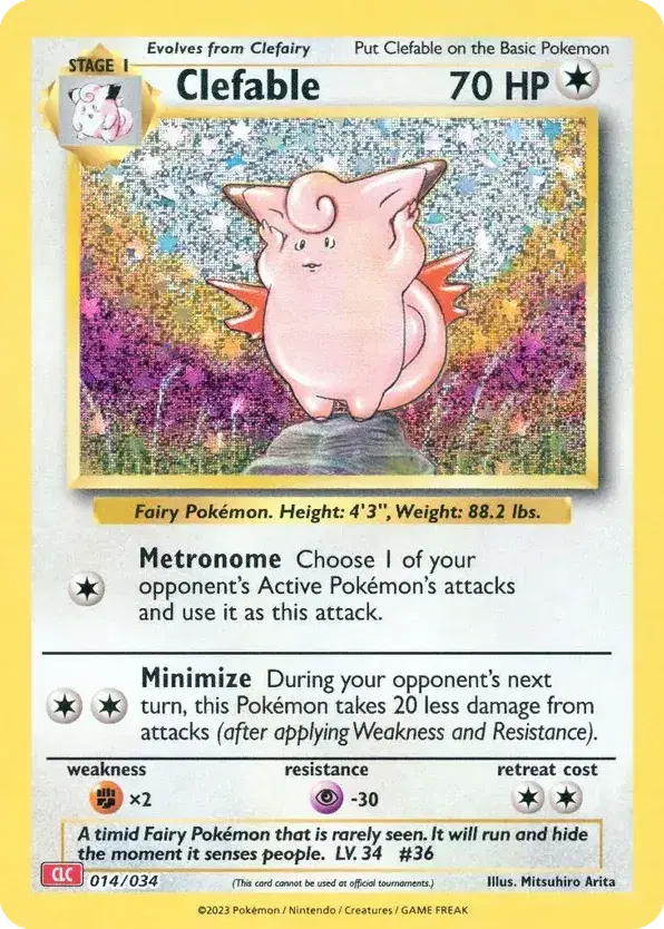 Clefable Pokémon TCG Classic - Charizard 14