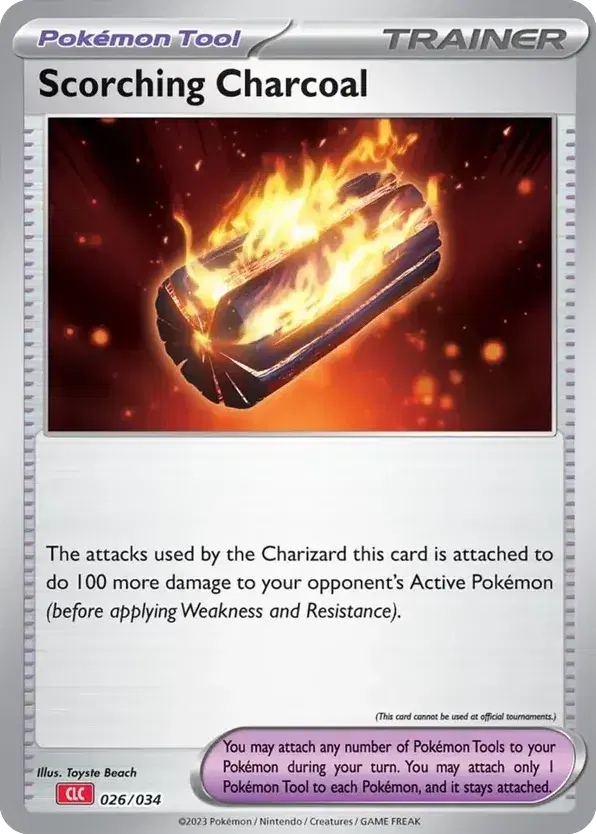 Scorching Charcoal Pokémon TCG Classic - Charizard 26