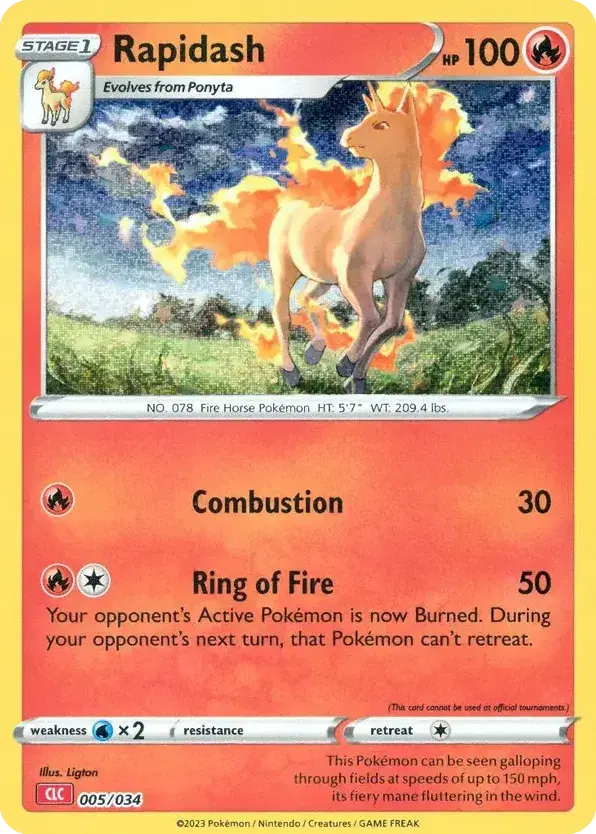 Rapidash Pokémon TCG Classic - Charizard 5