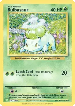 Bulbasaur Pokémon TCG Classic - Venusaur