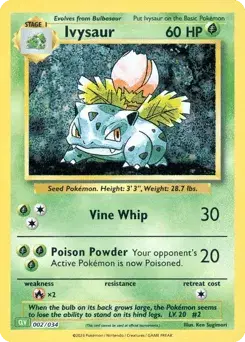 Ivysaur Pokémon TCG Classic - Venusaur