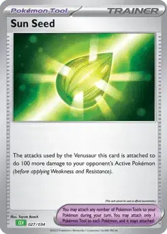 Sun Seed Pokémon TCG Classic - Venusaur