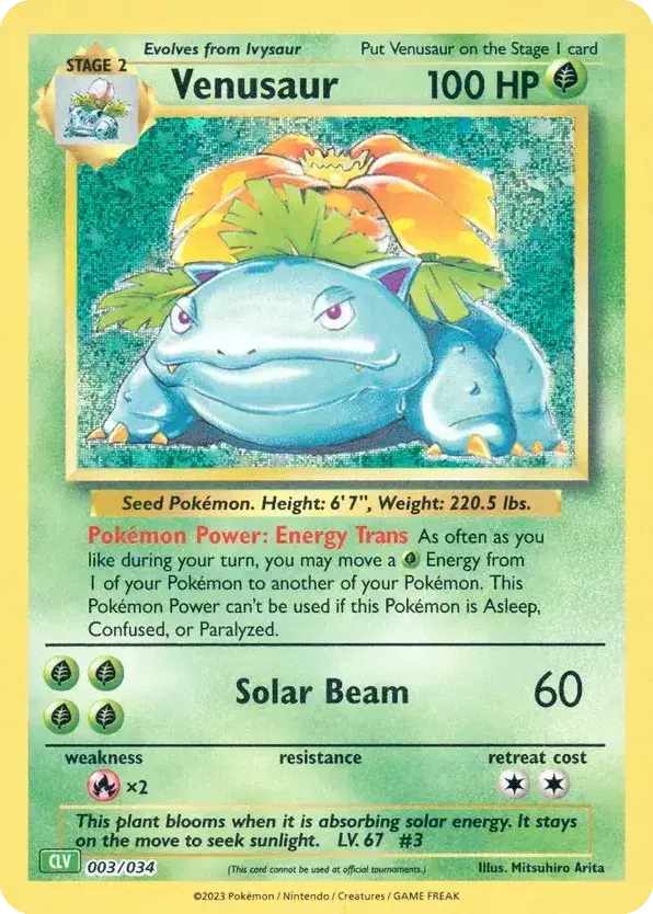 Venusaur Pokémon TCG Classic - Venusaur 3