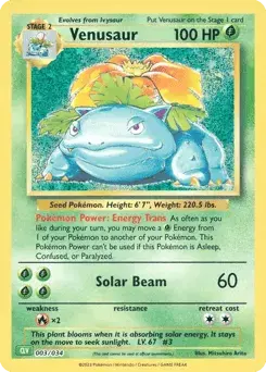 Venusaur Pokémon TCG Classic - Venusaur