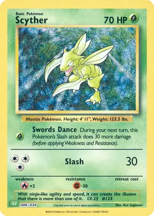 Scyther Pokémon TCG Classic - Venusaur 6