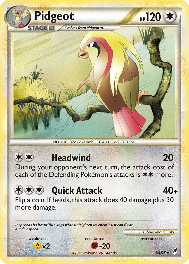 Pidgeot Call of Legends 30