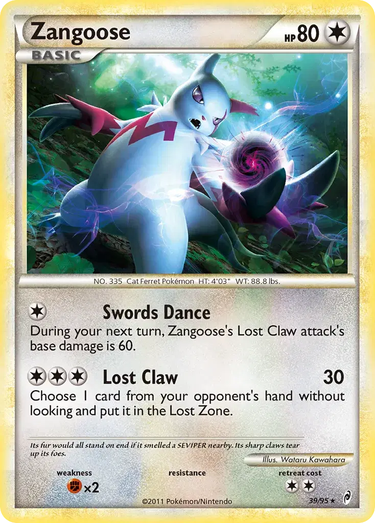 Zangoose Call of Legends 39