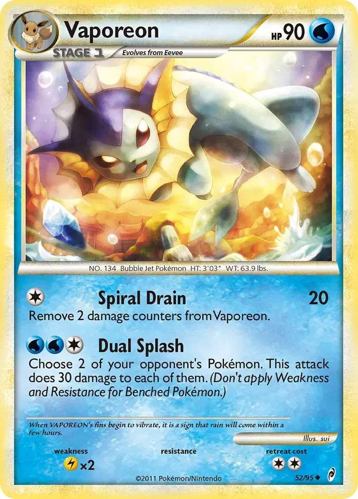 Vaporeon Call of Legends 52