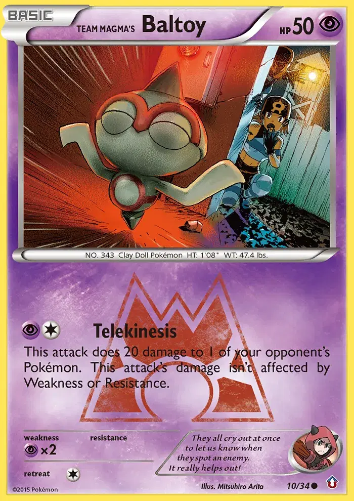 Team Magma's Baltoy Double Crisis 10