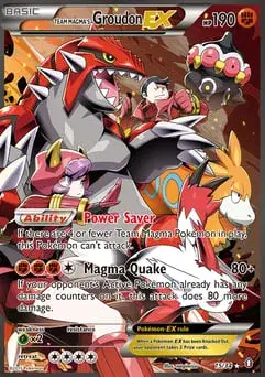 Team Magma's Groudon-EX Double Crisis