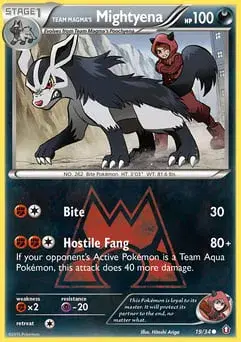 Team Magma's Mightyena Double Crisis
