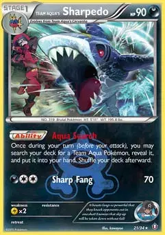 Team Aqua's Sharpedo Double Crisis