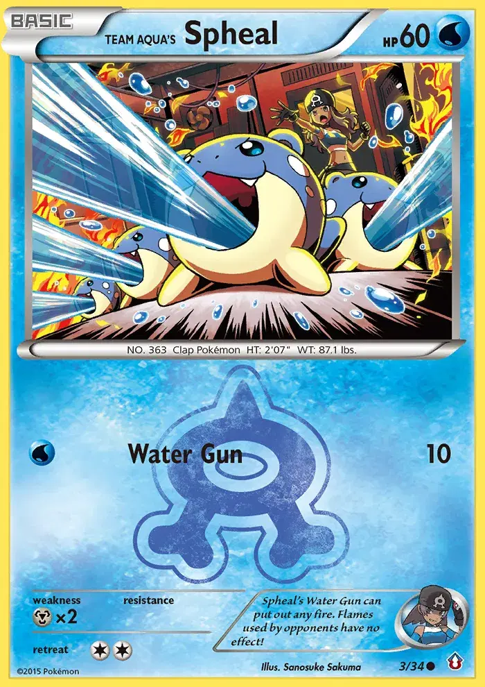 Team Aqua's Spheal Double Crisis 3