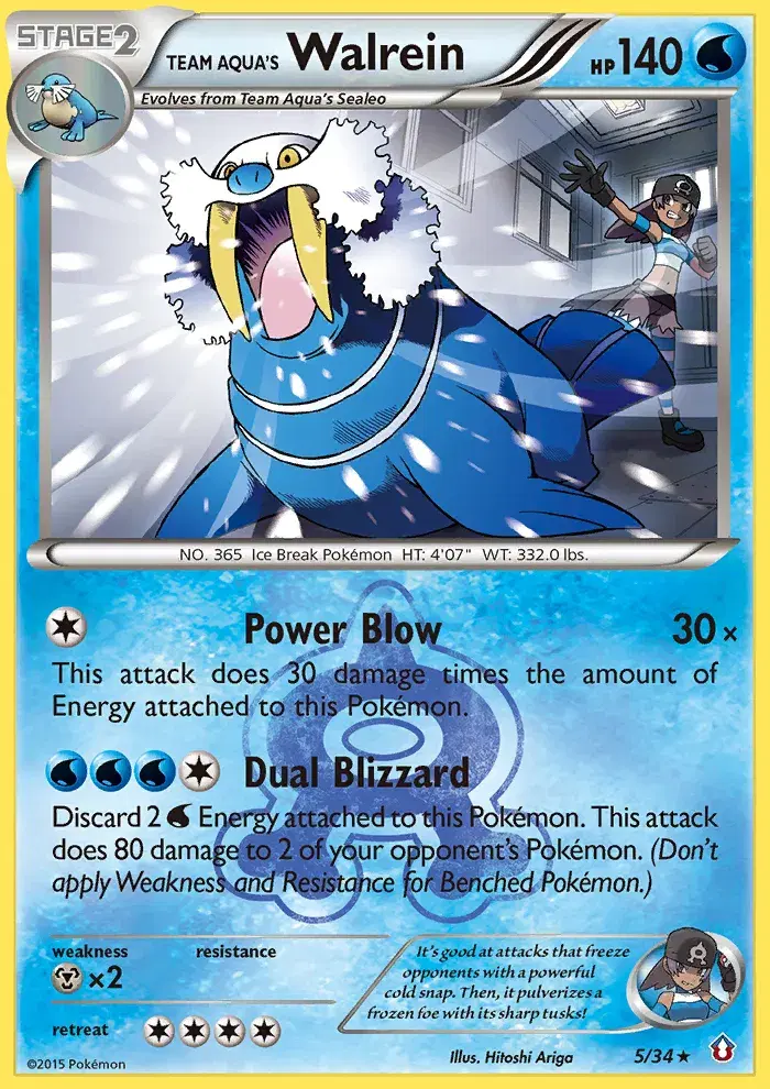 Team Aqua's Walrein Double Crisis 5