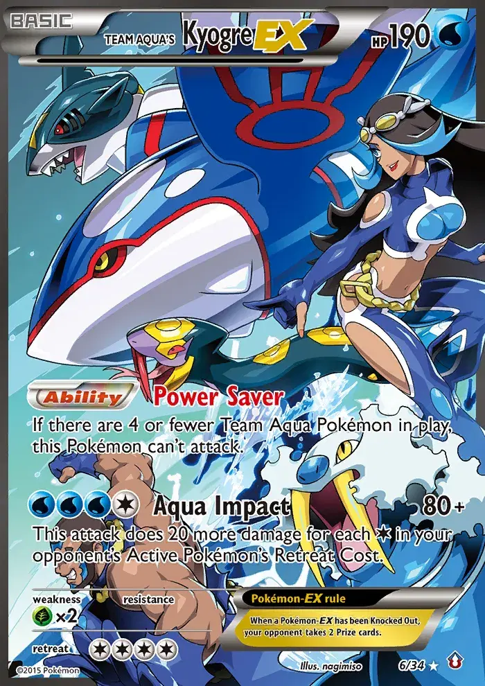 Team Aqua's Kyogre-EX Double Crisis 6